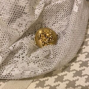 Gold Floral Locket